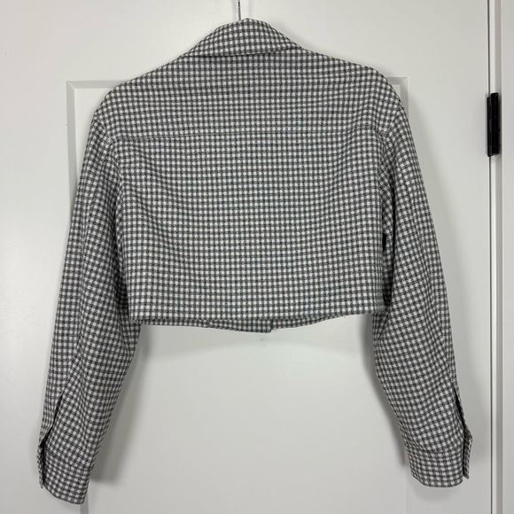 Wilfred Ourson Little Cropped Jacket Gingham XS Aritzia #71698 - Picture 6 of 9